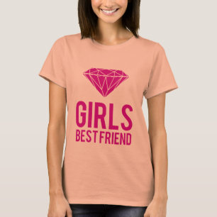 Diamonds zijn de beste vriendin voor meisjes t-shirt