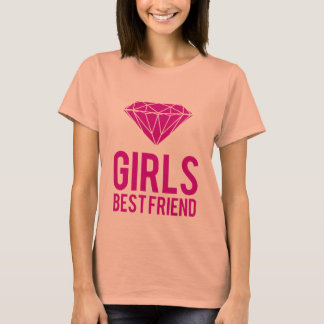 Diamonds zijn de beste vriendin voor meisjes t-shirt
