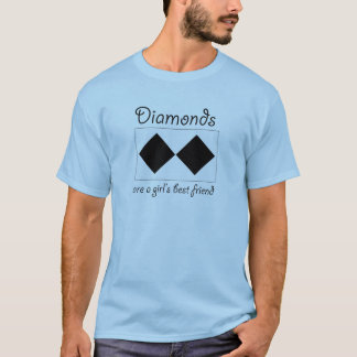 Diamonds zijn de beste vriendin voor meisjes t-shirt