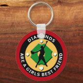 DIAMONDS ZIJN EEN MEISJES BESTE VRIEND - WOMENS SO SLEUTELHANGER (Voorkant)