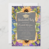 Diamonds - Zonnebloemen - Afstuderen van de schild Kaart (Voorkant)