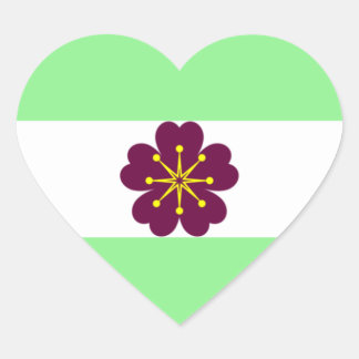 Diamoric Pride Hartvormige Sticker Blad