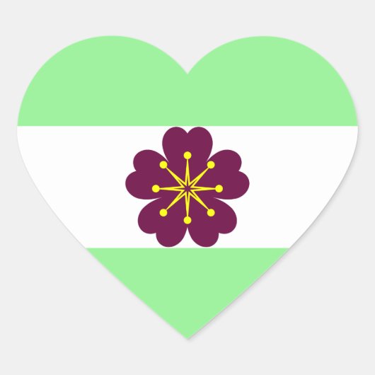 Diamoric Pride Hartvormige Sticker Blad (Voorkant)