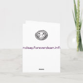 Dian Fossey Bedankt - Gepersonaliseerd (Achterkant)