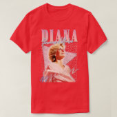 Diana 90s Retro esthetisch ventilatorontwerp T-shirt (Design voorkant)
