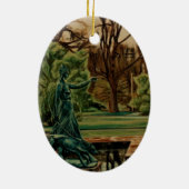 Diana Artemis sculptuur in tuinen Keramisch Ornament (Achterkant)