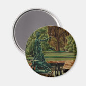 Diana Artemis sculptuur in tuinen Magneet (Voorkant / Achterkant)