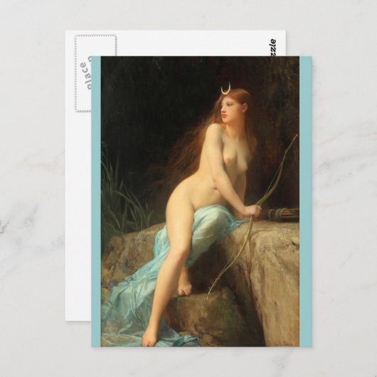 Diana - beroemde  schilderijen - Lefebvre Briefkaart (Voorkant / Achterkant)