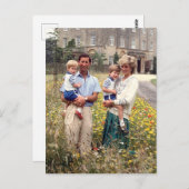 Diana Charles William Harry 1986 Briefkaart (Voorkant / Achterkant)
