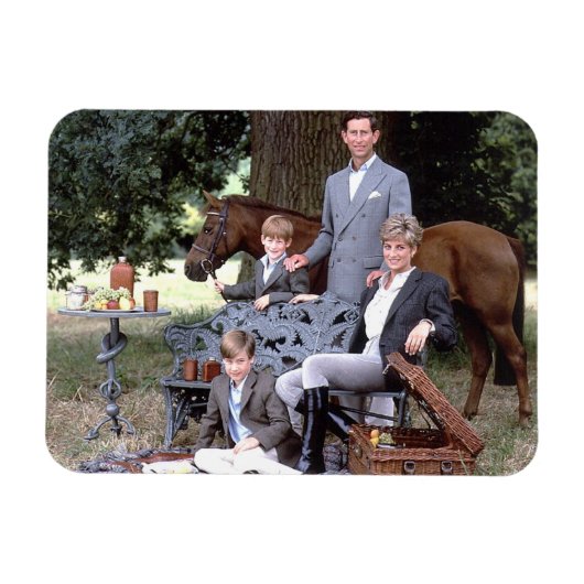 Diana Charles William Harry 1992 Magneet (Horizontaal)