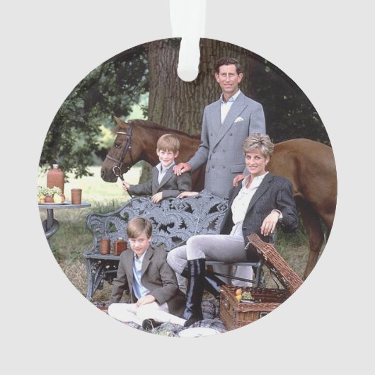 Diana Charles William Harry 1992 Ornament (achterkant)