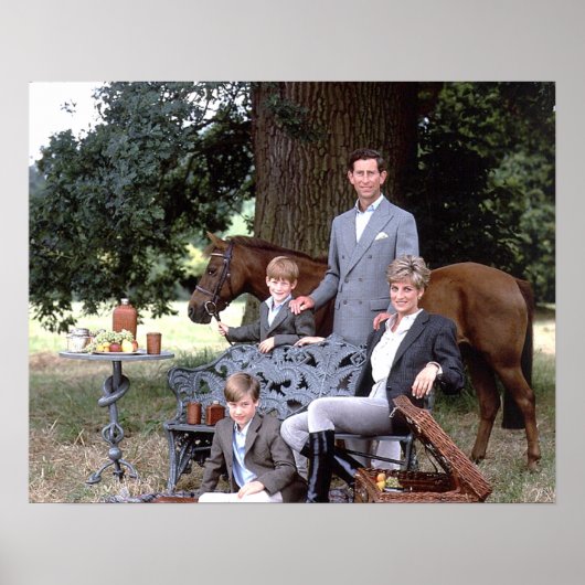 Diana Charles William Harry 1992 Poster (Voorkant)
