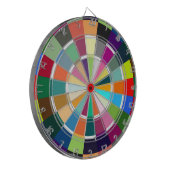 DIANA COLORS pixelat by MASANSER Dartbord (Voorkant Links)