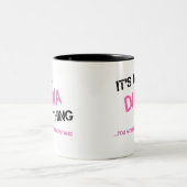 Diana ding dat je niet zou begrijpen naam tweekleurige koffiemok (Center)