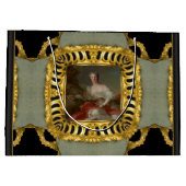 Diana Elegant Girly Baroque Large Gift Bag Groot Cadeauzakje (Achterkant)