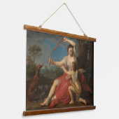 Diana en Cupid Tapestry Hangend Wandkleed (Gebogen)