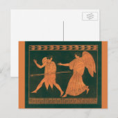 Diana en een engel,  Romeinse mythologie Briefkaart (Voorkant / Achterkant)