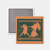 Diana en een engel, Romeinse mythologie Magneet (Voorkant / Achterkant)