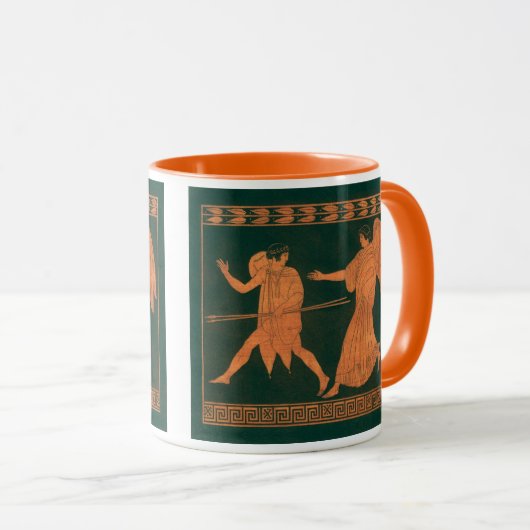 Diana en een engel,  Romeinse mythologie Mok (Voorkant rechts)