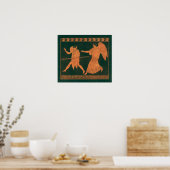 Diana en een engel,  Romeinse mythologie Poster (Keuken)