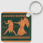 Diana en een engel,  Romeinse mythologie Sleutelhanger (Achterkant)