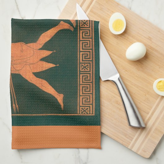 Diana en een engel, Romeinse mythologie Theedoek (Quarter Fold)