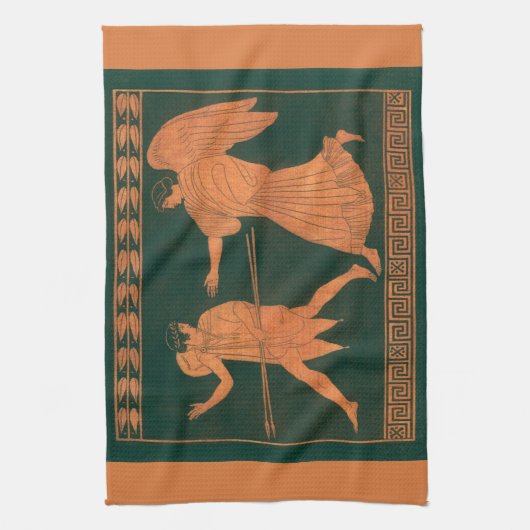 Diana en een engel,  Romeinse mythologie Theedoek (Verticaal)