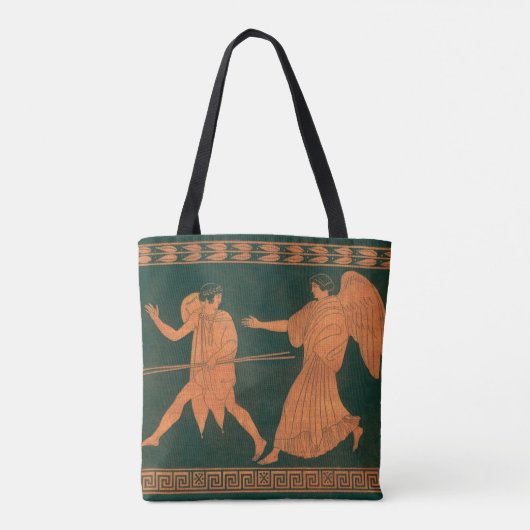 Diana en een engel,  Romeinse mythologie Tote Bag (Achterkant)
