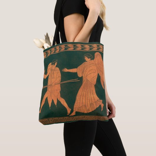 Diana en een engel, Romeinse mythologie Tote Bag (Dichtbij)