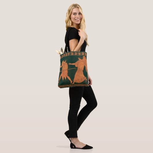 Diana en een engel, Romeinse mythologie Tote Bag (Op model)
