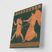 Diana en een engel,  Romeinse mythologie Vierkante Klok (Hoek)