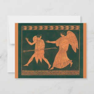 Diana en een engel, vintage Romeinse mythologie