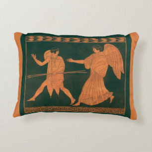Diana en een engel, vintage Romeinse mythologie Accent Kussen