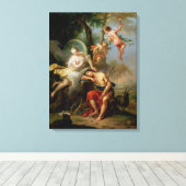 Diana en Endymion Canvas Afdruk (Insitu (Houten vloer))