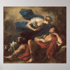 Diana en Endymion - Luca Giordano Fine Art Poster