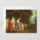 Diana en Hare Maidens, na de jacht, 1626 Briefkaart (Voorkant / Achterkant)