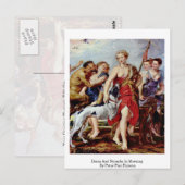 Diana en Nymphen in de ochtend door Peter Paul Rub Briefkaart (Voorkant / Achterkant)