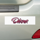 Diana faded roze Aufkleber Sticker (Op auto)