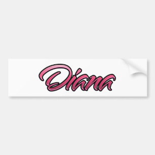 Diana faded roze Aufkleber Sticker
