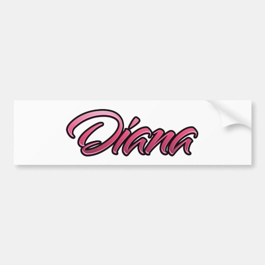 Diana faded roze Aufkleber Sticker (Voorkant)
