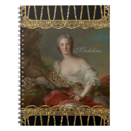 Diana Fine Art Girly Monogram Notitieboek (Voorkant)
