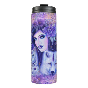 Diana godin kunst van Renee Thermal Tumbler Thermosbeker