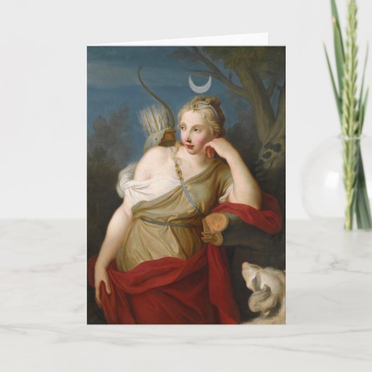 Diana, godin van de jacht | Pietro Rotari Kaart (Voorkant)