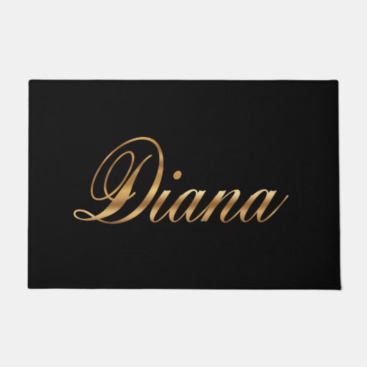 Diana gold Design Lettering Türmatte Deurmat (Voorkant)