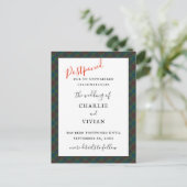 Diana Hunting Mode Princess Tartan Pset Briefkaart (Staand voorkant)