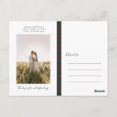 Diana Hunting Mode Princess Tartan Pset Briefkaart (Achterkant)