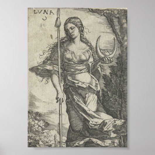 Diana Luna  Illustratie Poster (Voorkant)