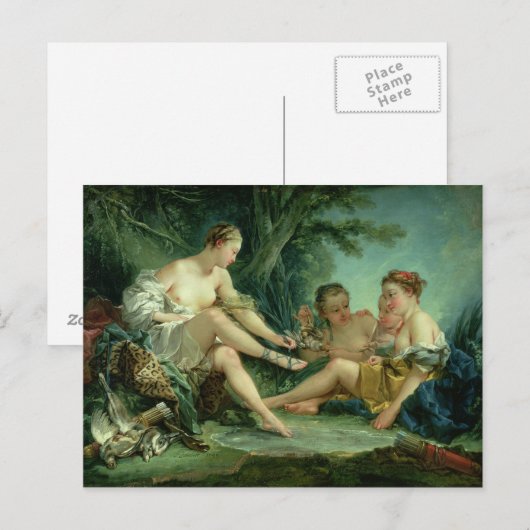 Diana na de Jacht, 1745 Briefkaart (Voorkant / Achterkant)