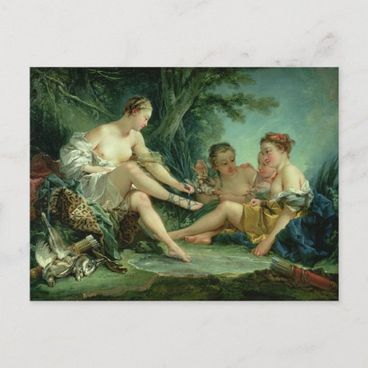 Diana na de Jacht, 1745 Briefkaart (Voorkant)