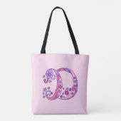 Diana-naam en betekenis monogram zak tote bag (Achterkant)